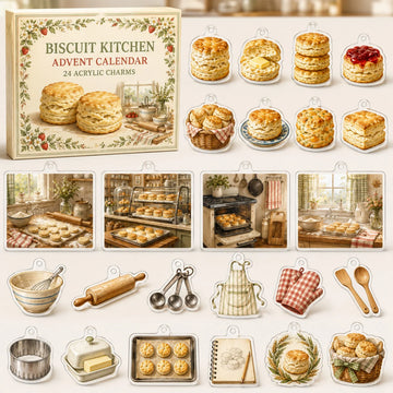 Biscuit Baking Advent Calendar 2026 - 24-Day Countdown, Acrylic Charms