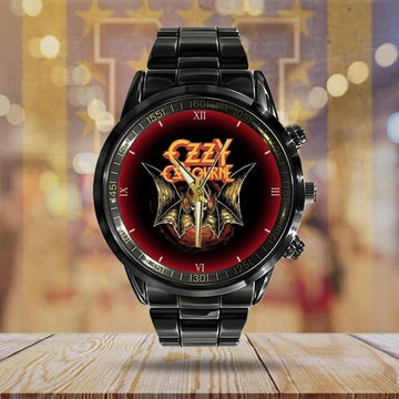 Black Sabbath Ozzy Osbourne Black Stainless Steel Watc