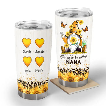 Blessed To Be Called Grandma Personalized Tumbler Gifts For Grandma