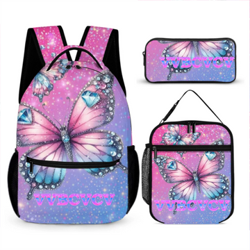 Blingbling Butterfly Customized Backpacks - Start Of School Gift For Kids