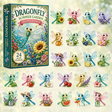 Bloom Dragonfly Advent Calendar 2026 - 24-Day Countdown, Acrylic Charms Every Day Bring New Suprises