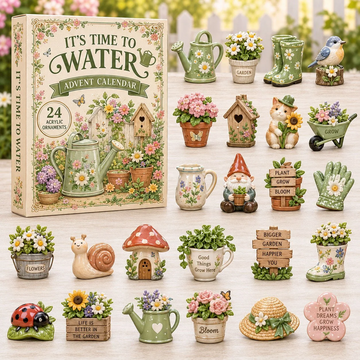 Blooming Garden Advent Calendar 2026 - 24-Day Countdown, Acrylic Charms Every Day Bring New Suprises