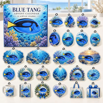 Blue Tang Advent Calendar 2026 - 24-Day Countdown, Acrylic Charms