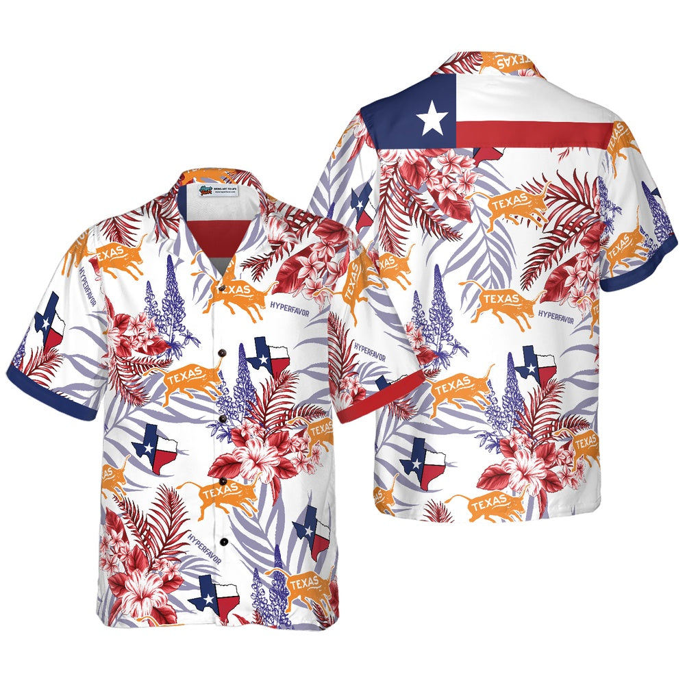 Bluebonnet Texas Hawaii Shirt, Texas Hawaii Shirt, Texas Shirt