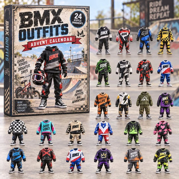 Bmx Outfits Advent Calendar 2026 - 24-Day Countdown, Acrylic Charms