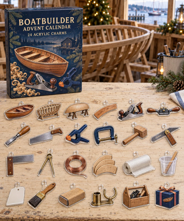 Boatbuilder Advent Calendar 2026 - 24-Day Countdown, Acrylic Charms Every Day Bring New Suprises