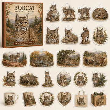 Bobcat Advent Calendar 2026 - 24-Day Countdown, Acrylic Charms