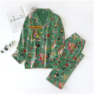 Bobs Burgers Christmas Pajamas, Bob Belcher Shirt, Belcher Family Holiday Pajamas