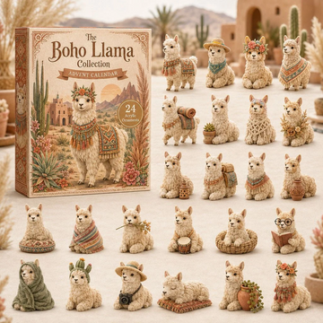 Boho Llama Advent Calendar 2026 - 24-Day Countdown, Acrylic Charms Every Day Bring New Suprises