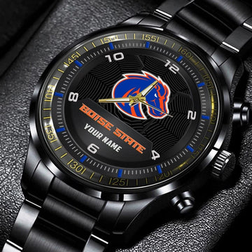 Boise State Broncos Black Fashion Sport Black Fashion Watch