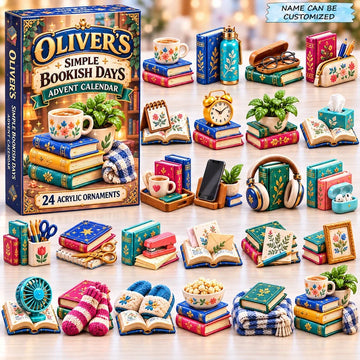Bookish Days Advent Calendar 2026 - 24-Day Countdown, Acrylic Charms