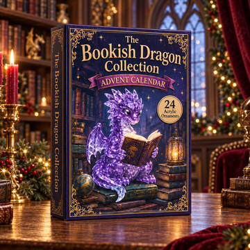 Bookish Dragon Advent Calendar 2026 24 Day Festive Countdown Acrylic Charms Blind Box Gift For Dragon Lovers