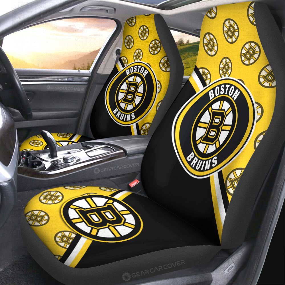 Boston Bruins Car Seat Covers Custom Car Accessories For Fans