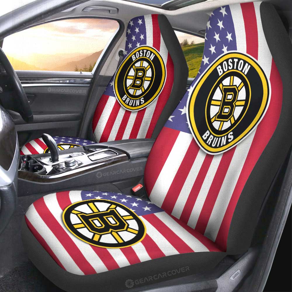 Boston Bruins Car Seat Covers Custom Car Decor Accessories
