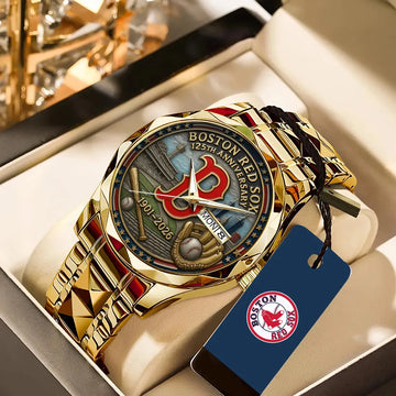 Boston Red Sox 125th Anniversary 1901-2026 Alloy Luxury Quartz Watch