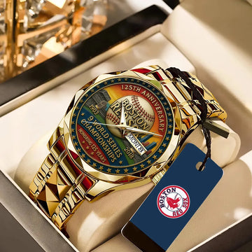 Boston Red Sox 125th Anniversary 1901-2026 Alloy Luxury Quartz Watch – TANTN15618