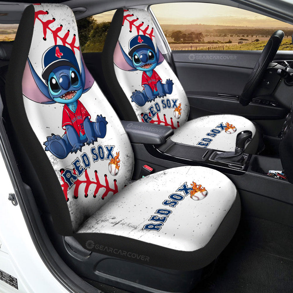 Bostons Red Sox Car Seat Covers Stitch Theme Collection