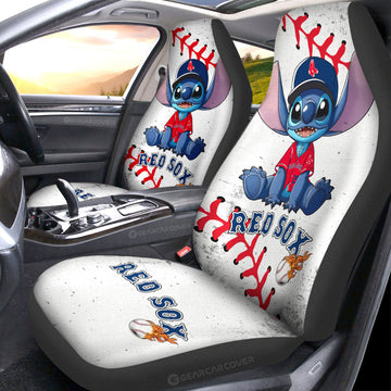 Bostons Red Sox Car Seat Covers Stitch Theme Collection