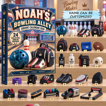 Bowling Advent Calendar 2026 - 24-Day Countdown, Acrylic Charms Every Day Bring New Suprises