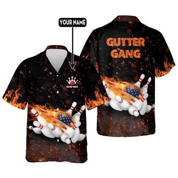 Bowling Gutter Gang Hawaiian Shirt HB0024