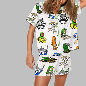 Brainrot Italian Character Print Pajama Set