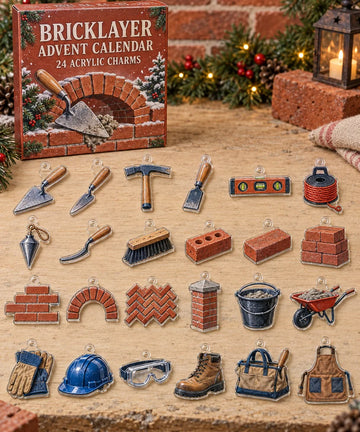 Bricklayer Advent Calendar - 24 Acrylic Charms
