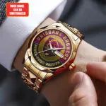 Personalized Brisbane Broncos Alloy Luxury Quartz Watch-PFZ10138