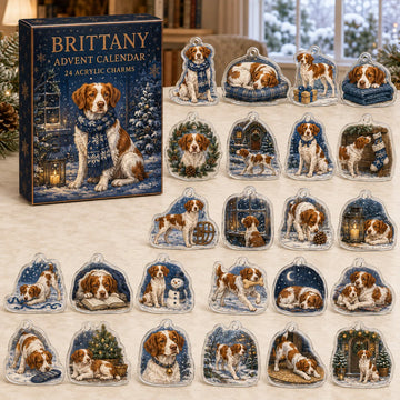 Brittany Winter Advent Calendar 2026 - 24-Day Countdown, Acrylic Charms