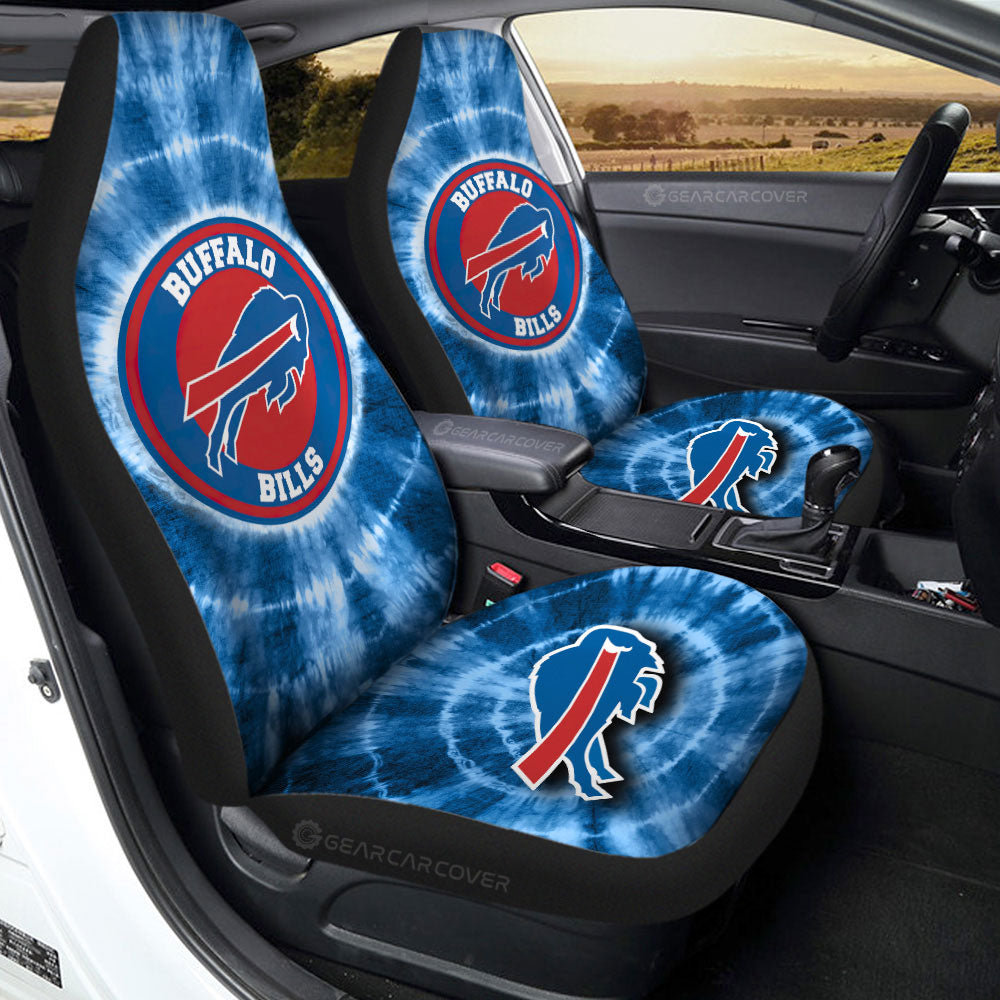 Buffalo Bills Car Seat Covers Custom Tie Dye Car Accessories