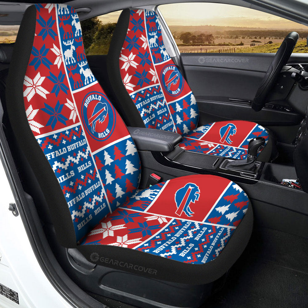 Buffalo Bills Car Seat Covers Custom Ugly Style Car Accessories