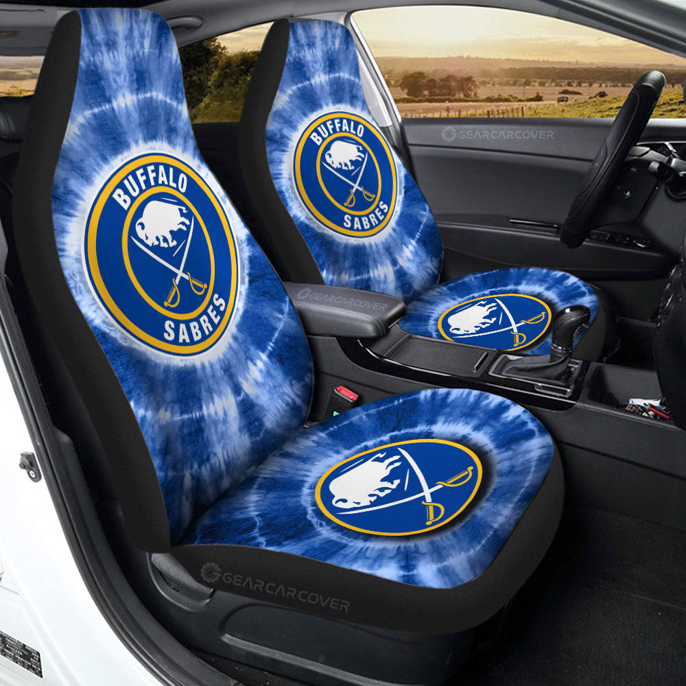 Buffalo Sabres Car Seat Covers Custom Tie Dye Car Accessories