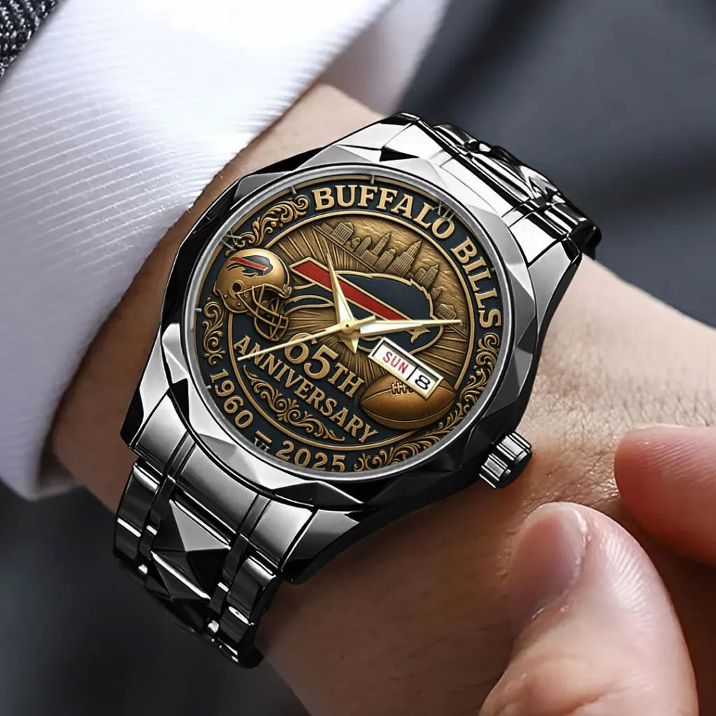 Buffalo Bills 65th Anniversary 2025 Alloy Luxury Quartz Watch – TMTHU852