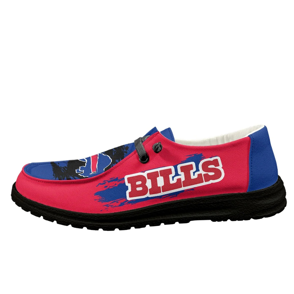 Buffalo Bills Loafers Lace Up - Inspired By Hey Dude Shoes Style