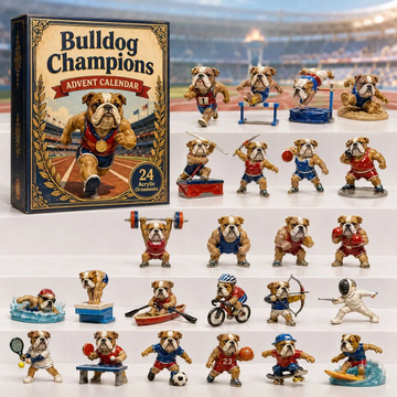 Bulldog Champion Sports Advent Calendar 2026 - 24-Day Countdown, Acrylic Charms Every Day Bring New Suprises