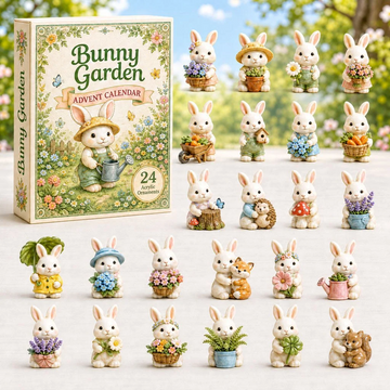 Bunny Garden Advent Calendar 2026 - 24-Day Countdown, Acrylic Charms Every Day Bring New Suprises