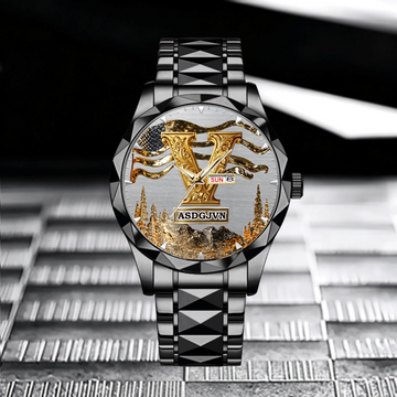Customized Watch - Personalized Name And Initial - Gift For Horse Lovers, Owners