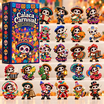 Calaca Carnival advent calendar 2026 - 24-Day Countdown, Acrylic Charms