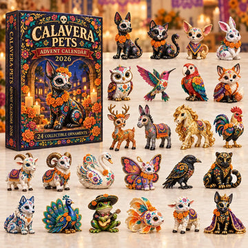 Calavera Pets advent calendar 2026 - 24-Day Countdown, Acrylic Charms