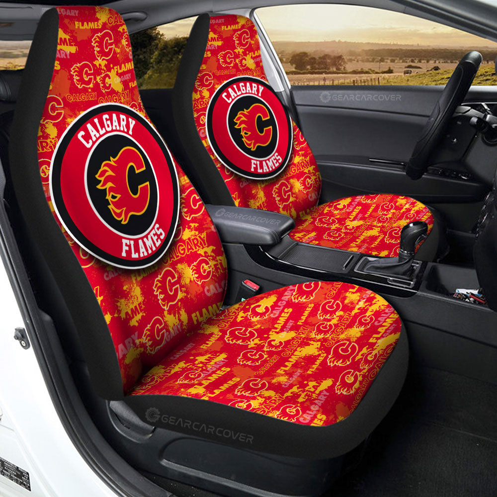Calgary Flames Car Seat Covers Custom Car Accessories