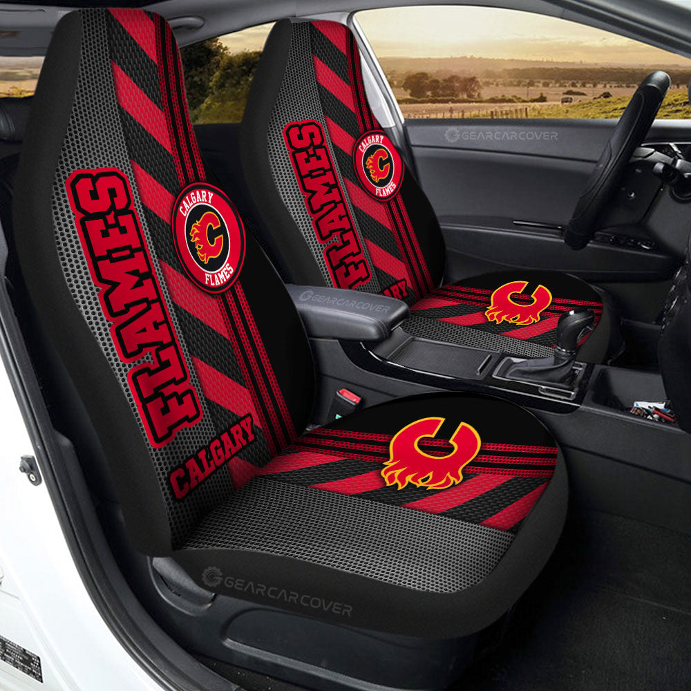 Calgary Flames Car Seat Covers Custom Car Accessories