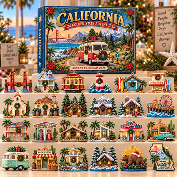 California Adventure Advent Calendar 2026 - 24-Day Countdown, Acrylic Charms