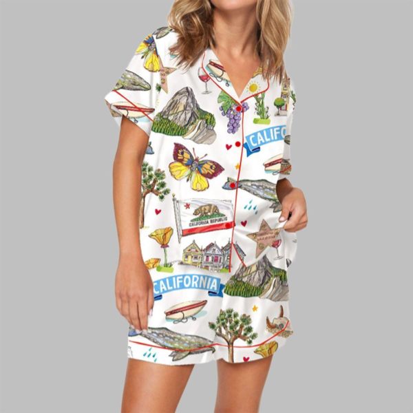 California State Pajama Set For Women
