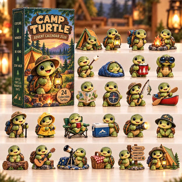 Camp Turtle Advent Calendar 2026 - 24-Day Countdown, Acrylic Charms