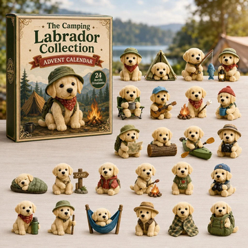 Camping Labrador Advent Calendar 2026 - 24-Day Countdown, Acrylic Charms Every Day Bring New Suprises