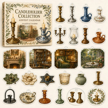 Candleholder Collecting Advent Calendar 2026 - 24-Day Countdown, Acrylic Charms