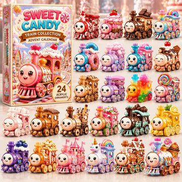 Candy Train advent calendar 2026 - 24-Day Countdown, Acrylic Charms