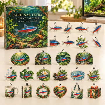 Cardinal Tetra Advent Calendar 2026 - 24-Day Countdown, Acrylic Charms Every Day Bring New Suprises