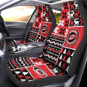 Carolina Hurricanes Car Seat Covers Custom Ugly Style Car Accessories