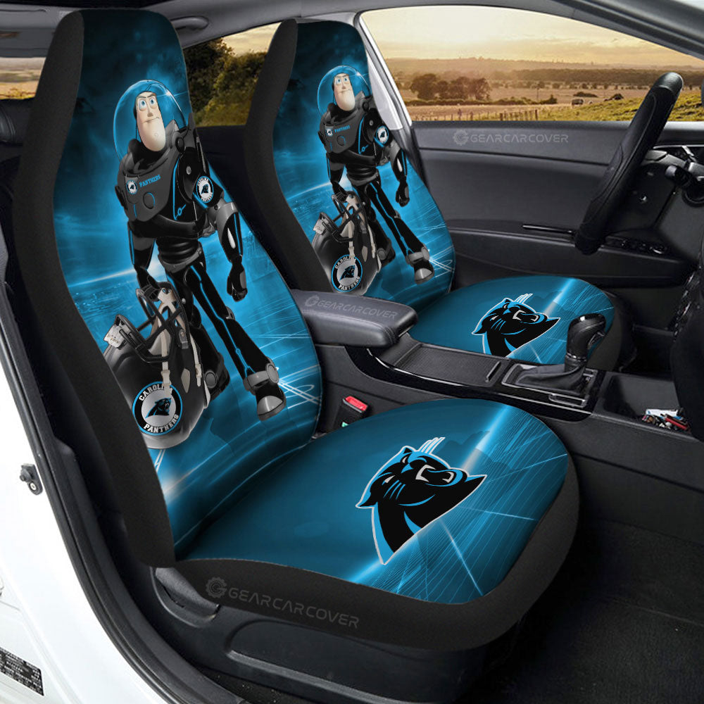 Carolina Panthers Car Seat Covers Buzz Lightyear Car Accessories For Fan