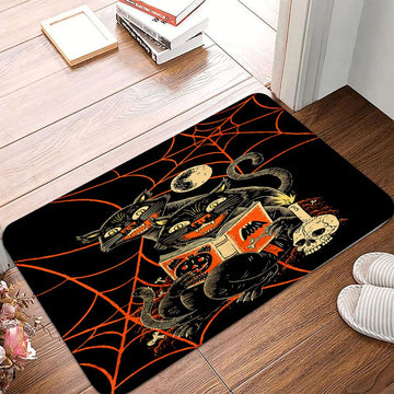 Cat - Halloween Cat Reading Book Spider Web - Gift IdeaFor Cat Lovers